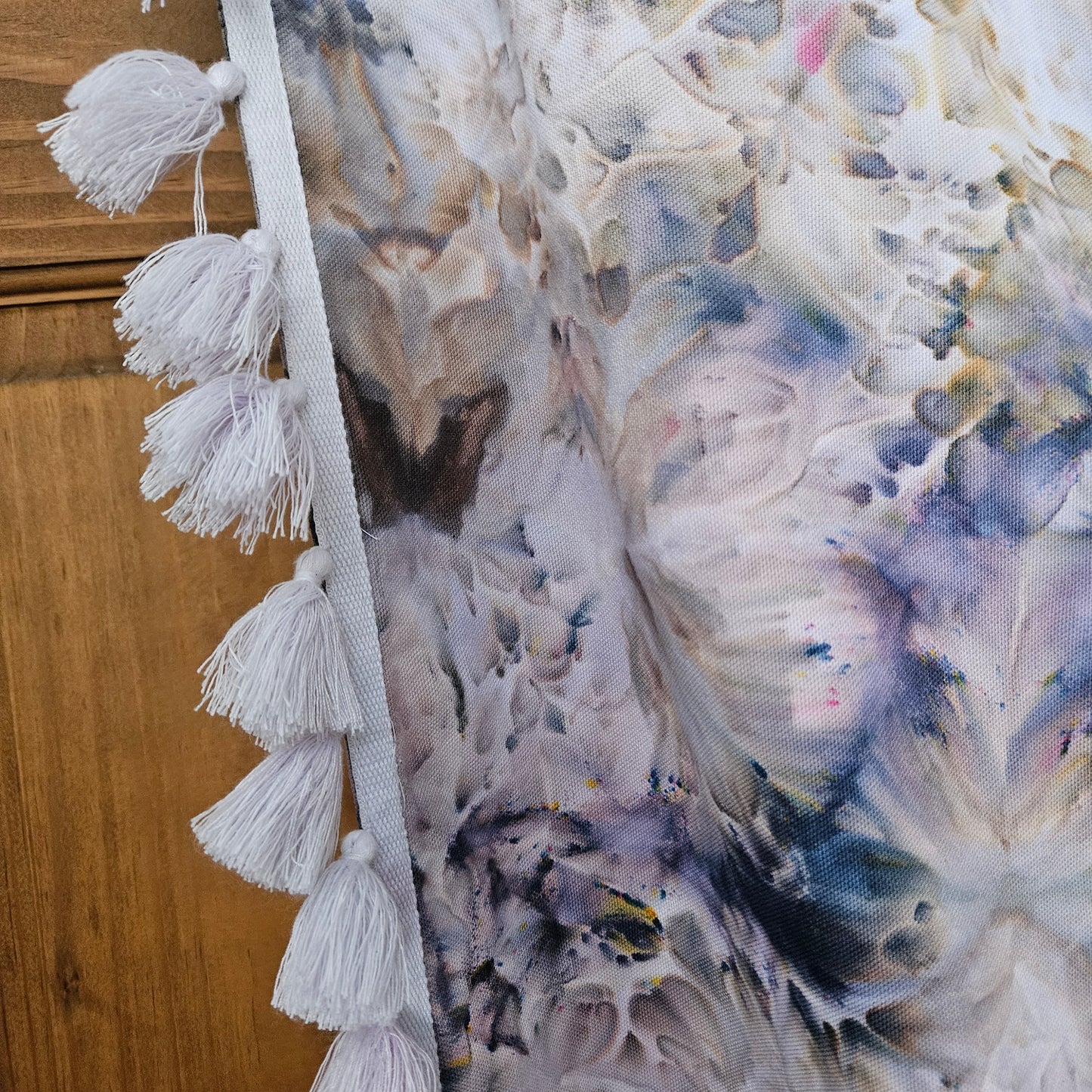 SHOWER CURTAIN W/ TASSELS